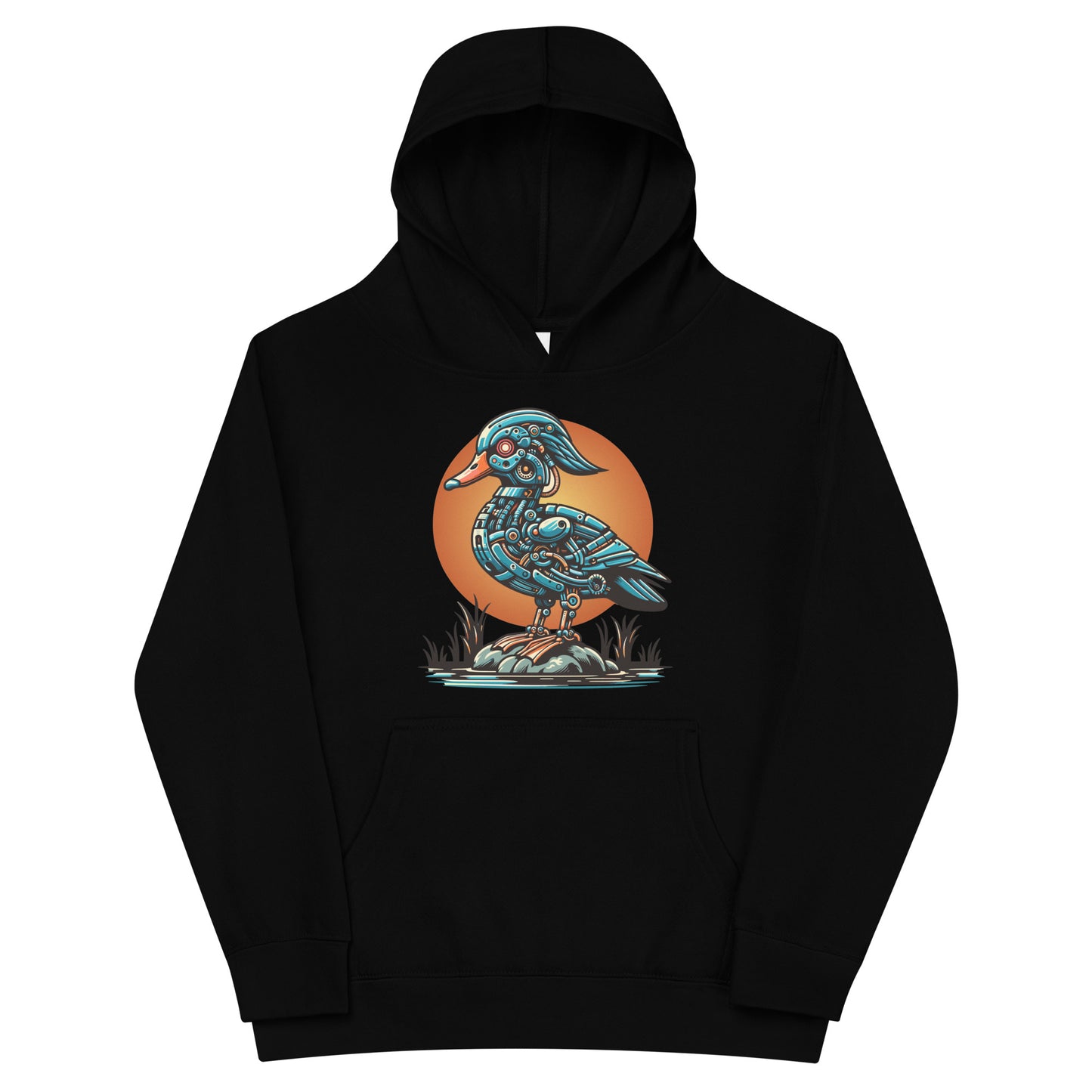 Mabel the Mechanized Mallard Kids Fleece Hoodie