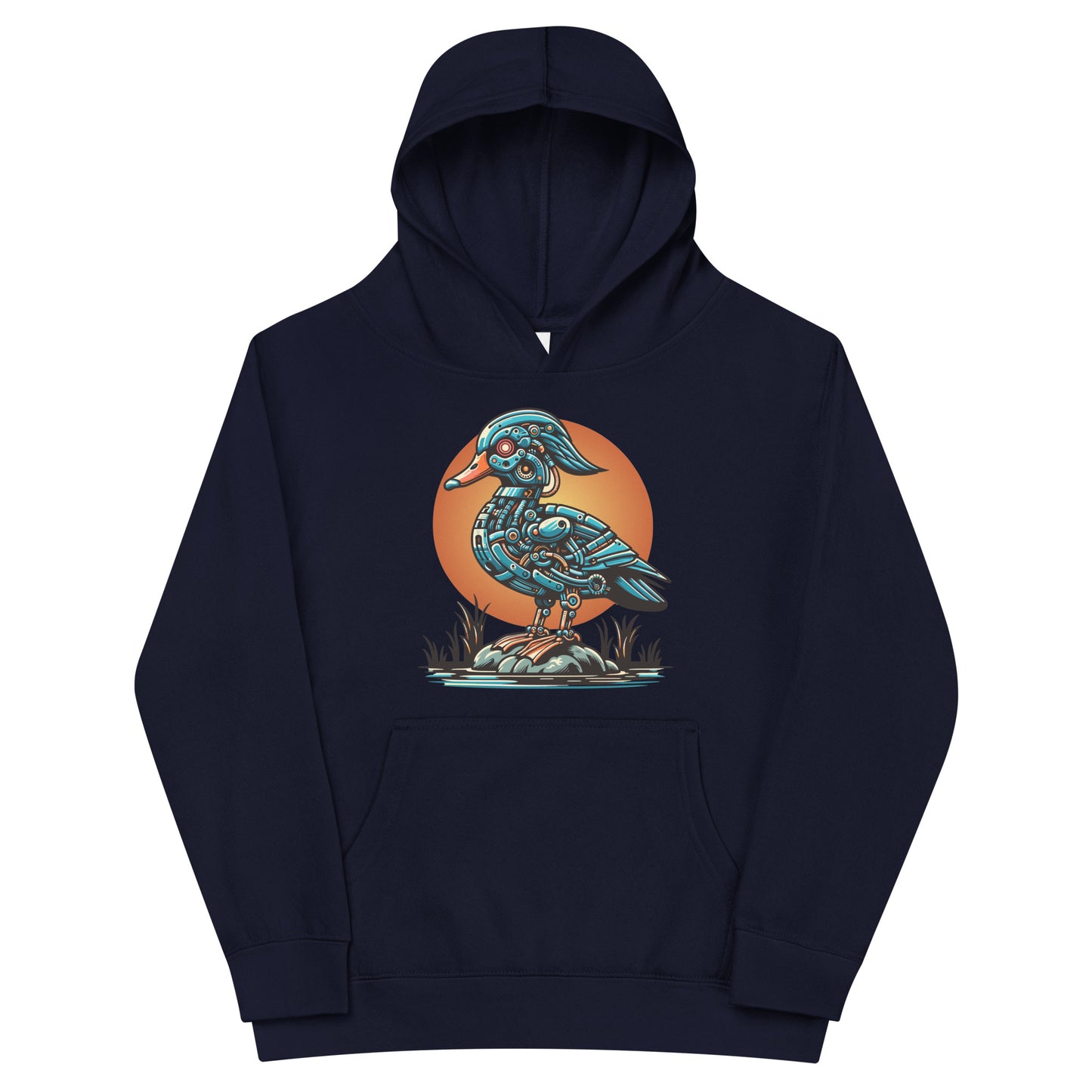 Mabel the Mechanized Mallard Kids Fleece Hoodie