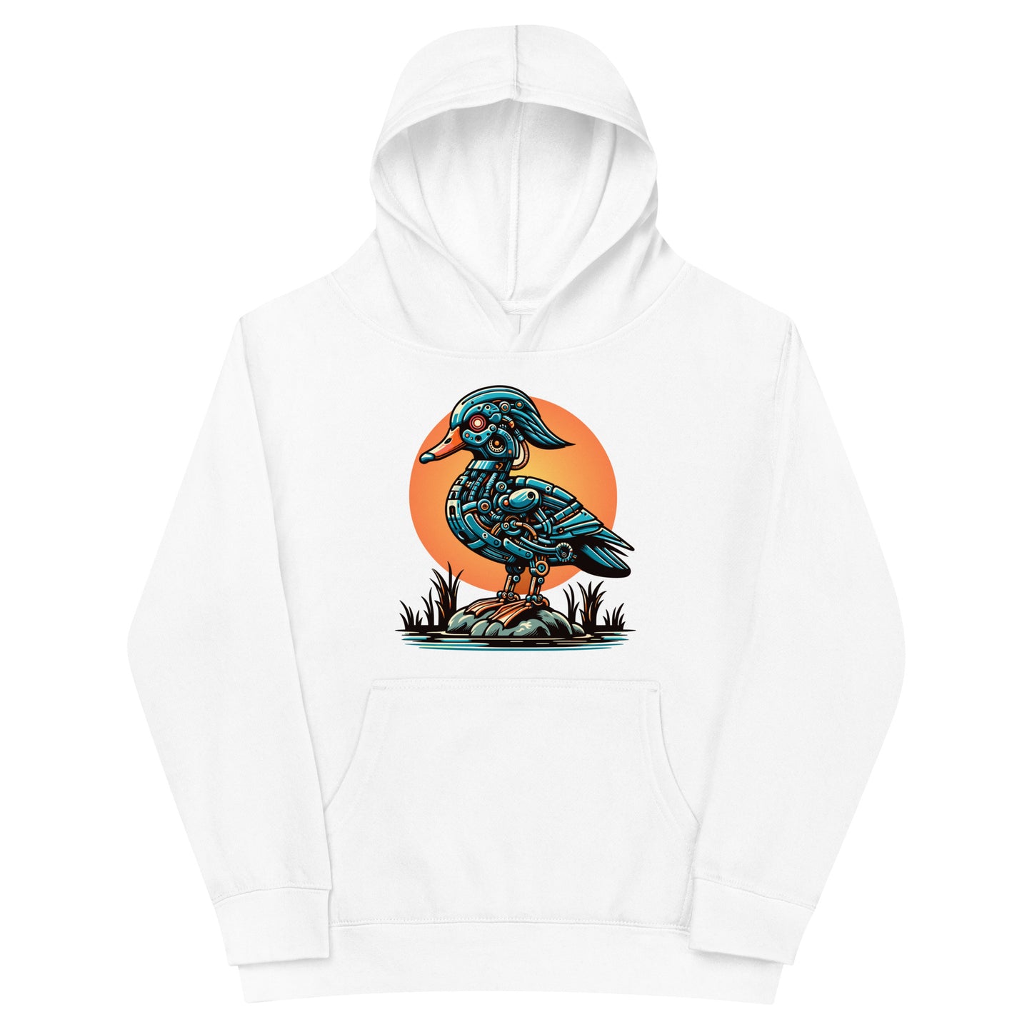 Mabel the Mechanized Mallard Kids Fleece Hoodie