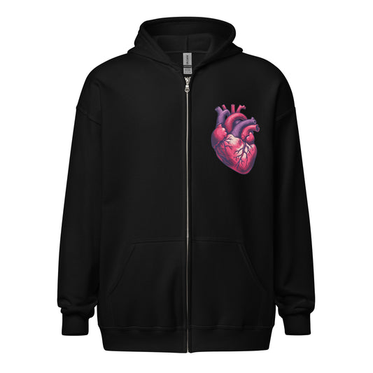 Heartless Unisex Zip Up Hoodie