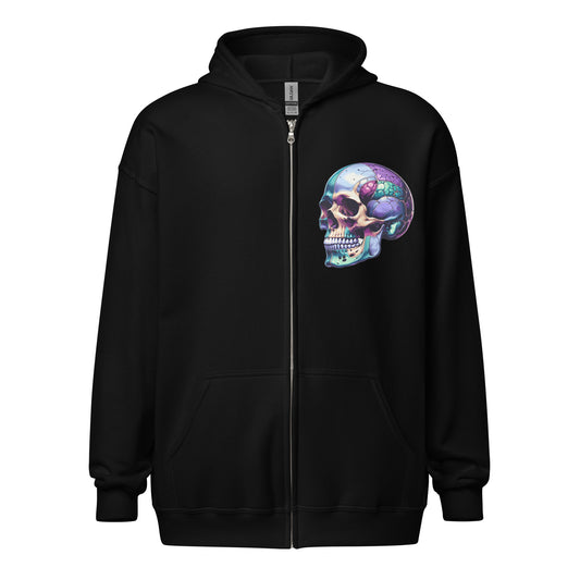 Skullie Unisex Zip Up Hoodie