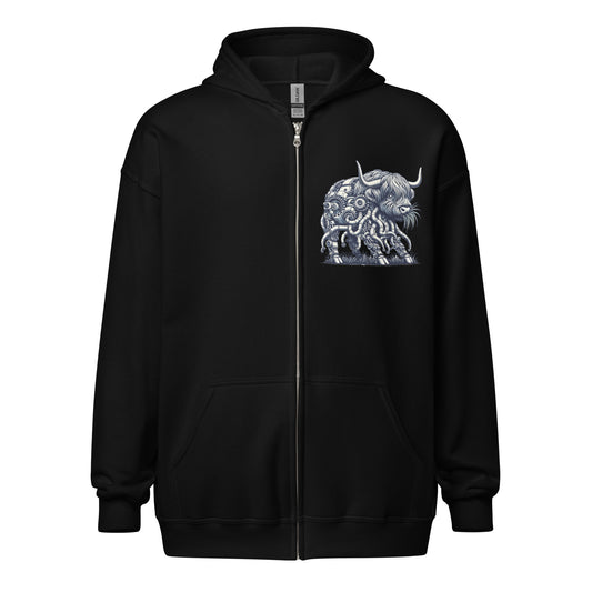 Gearhorn the Grazer Unisex Zip Up Hoodie