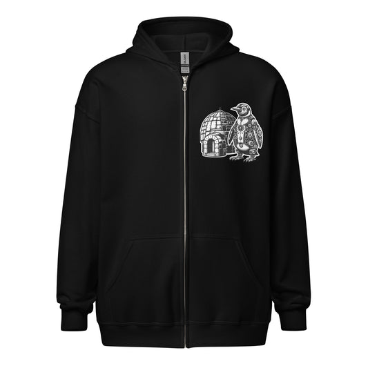 Cogs McFlippers Unisex Zip Up Hoodie