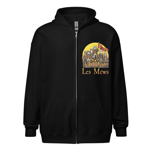 Les Méws Unisex Zip Up Hoodie