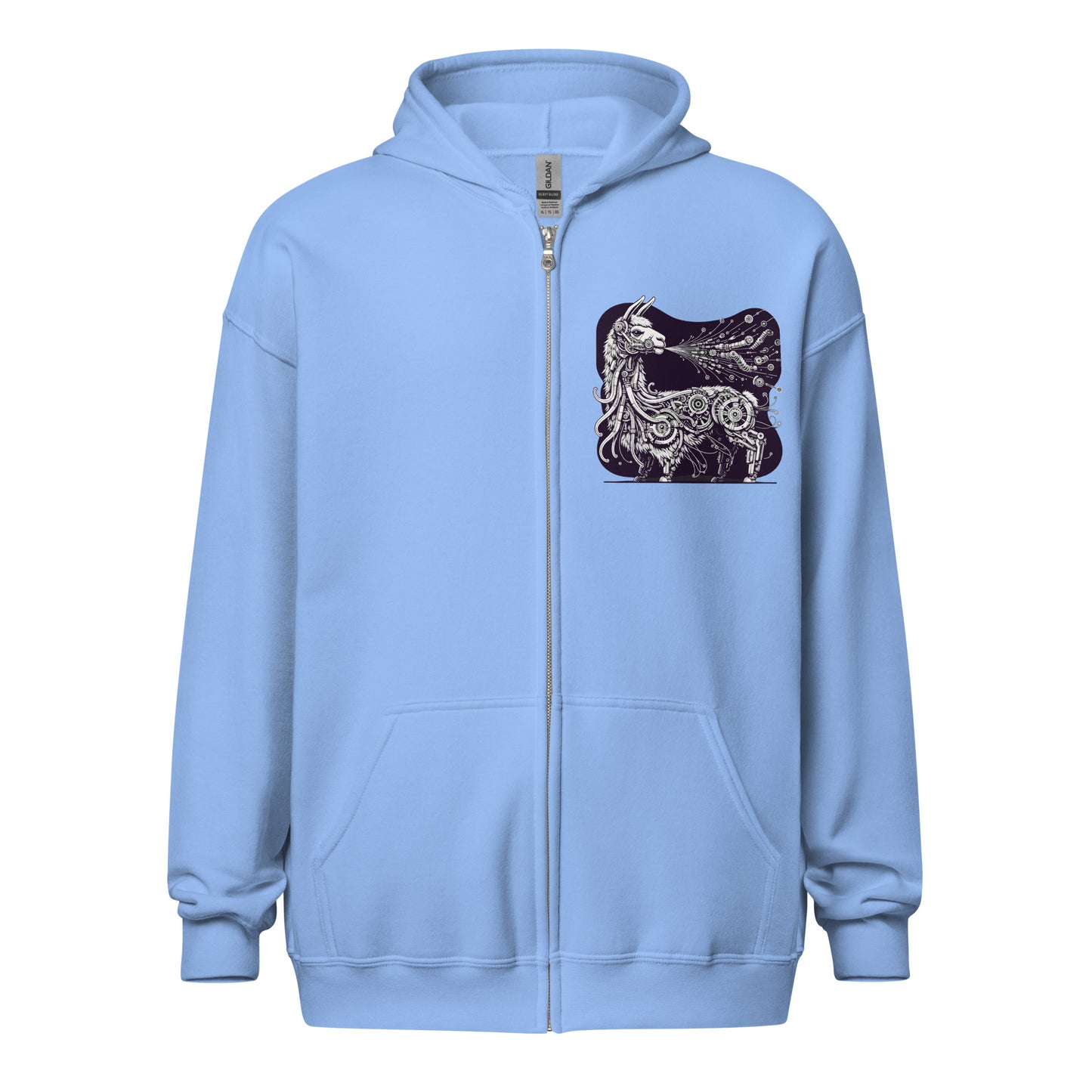 Lorenzo Llama Unisex Zip Up Hoodie