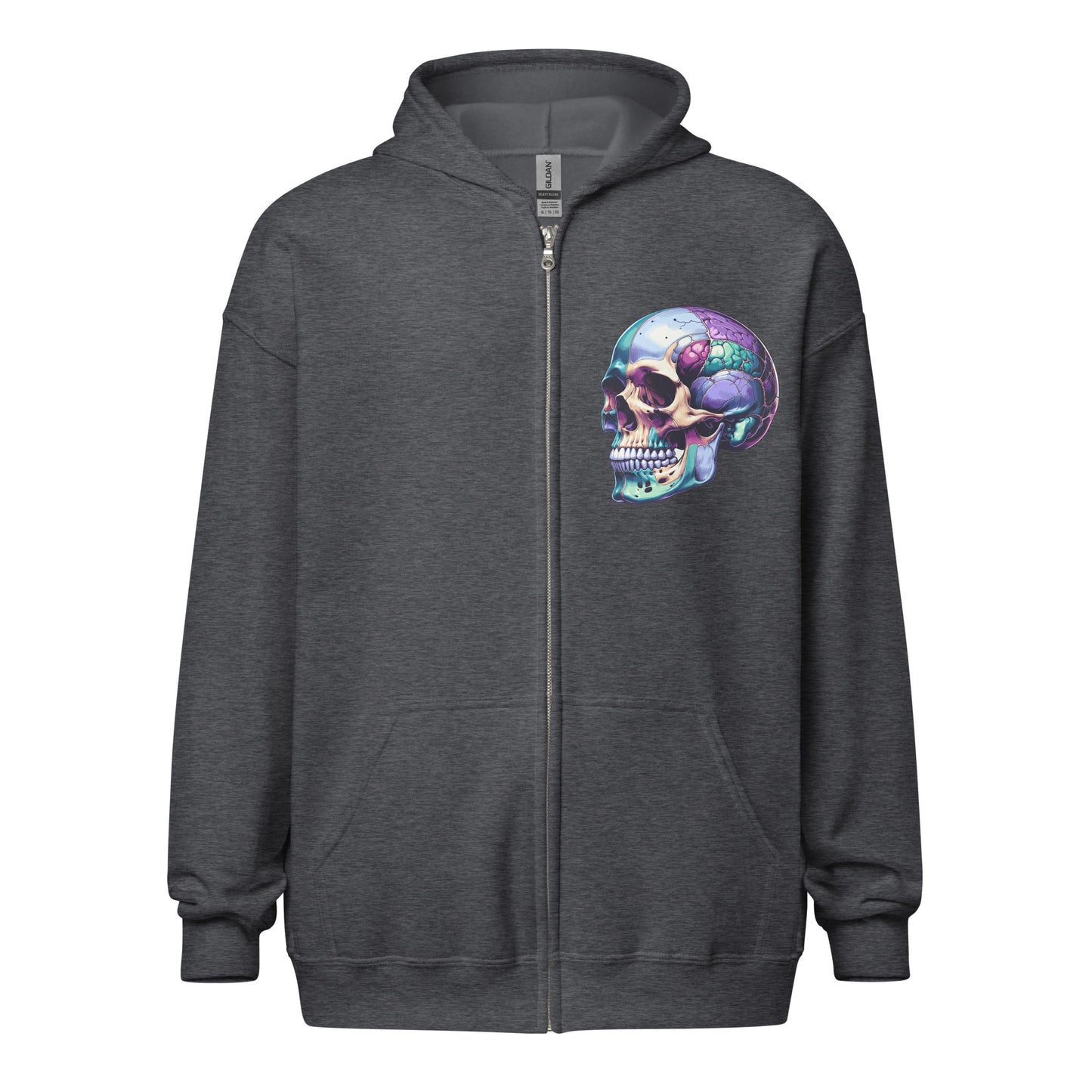 Skullie Unisex Zip Up Hoodie