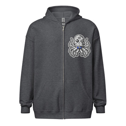 OctoBot Unisex Heavy Zip Up Hoodie