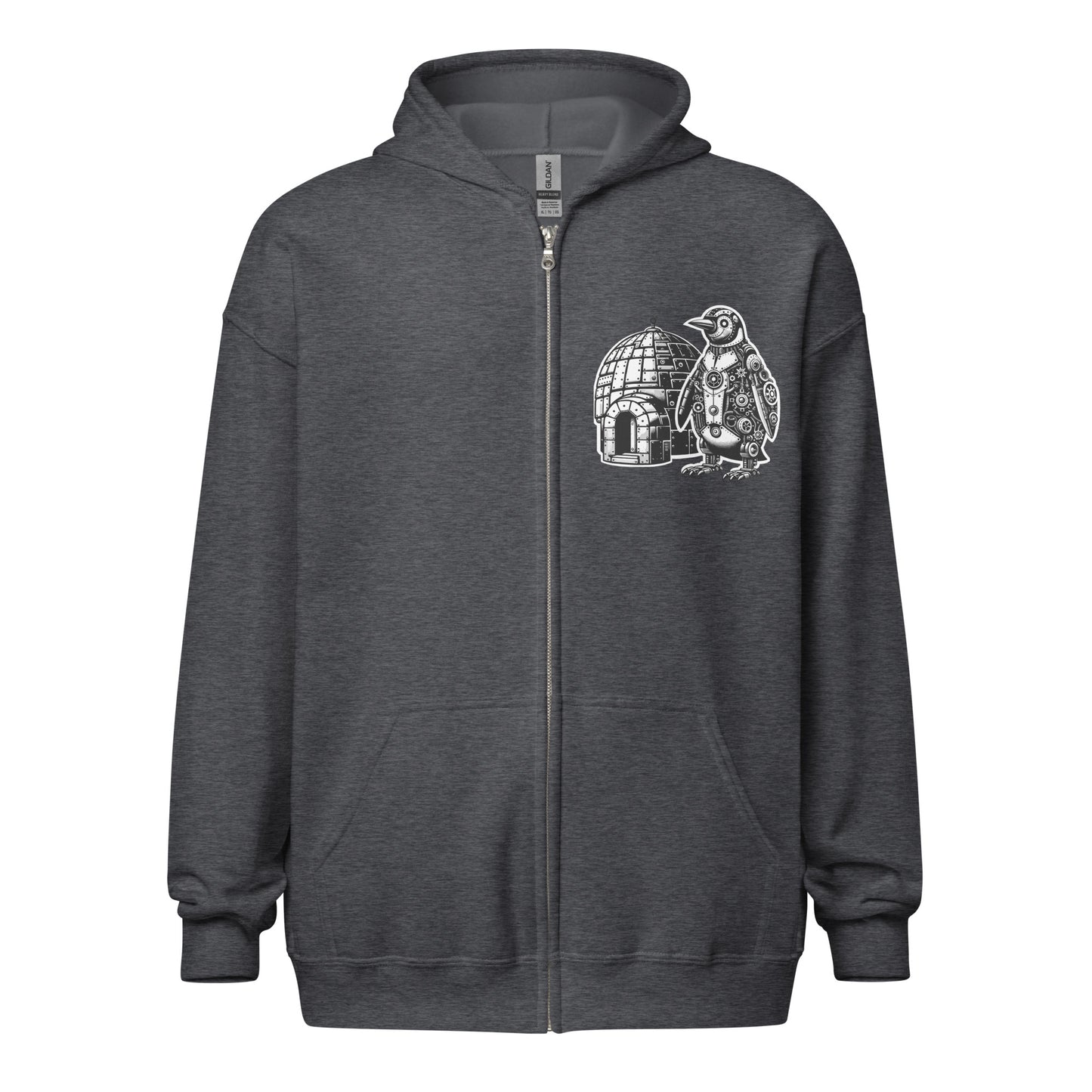 Cogs McFlippers Unisex Zip Up Hoodie