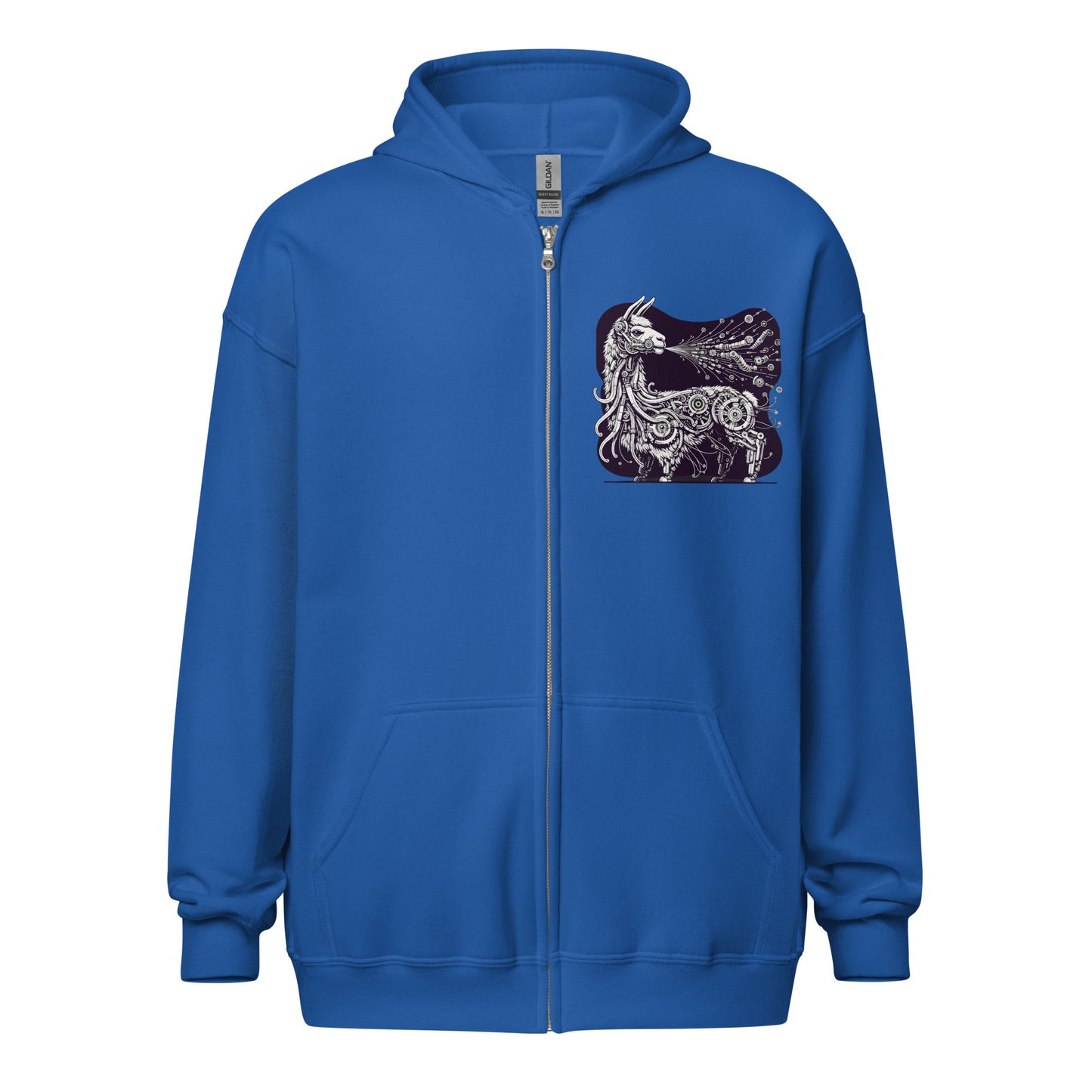 Lorenzo Llama Unisex Zip Up Hoodie