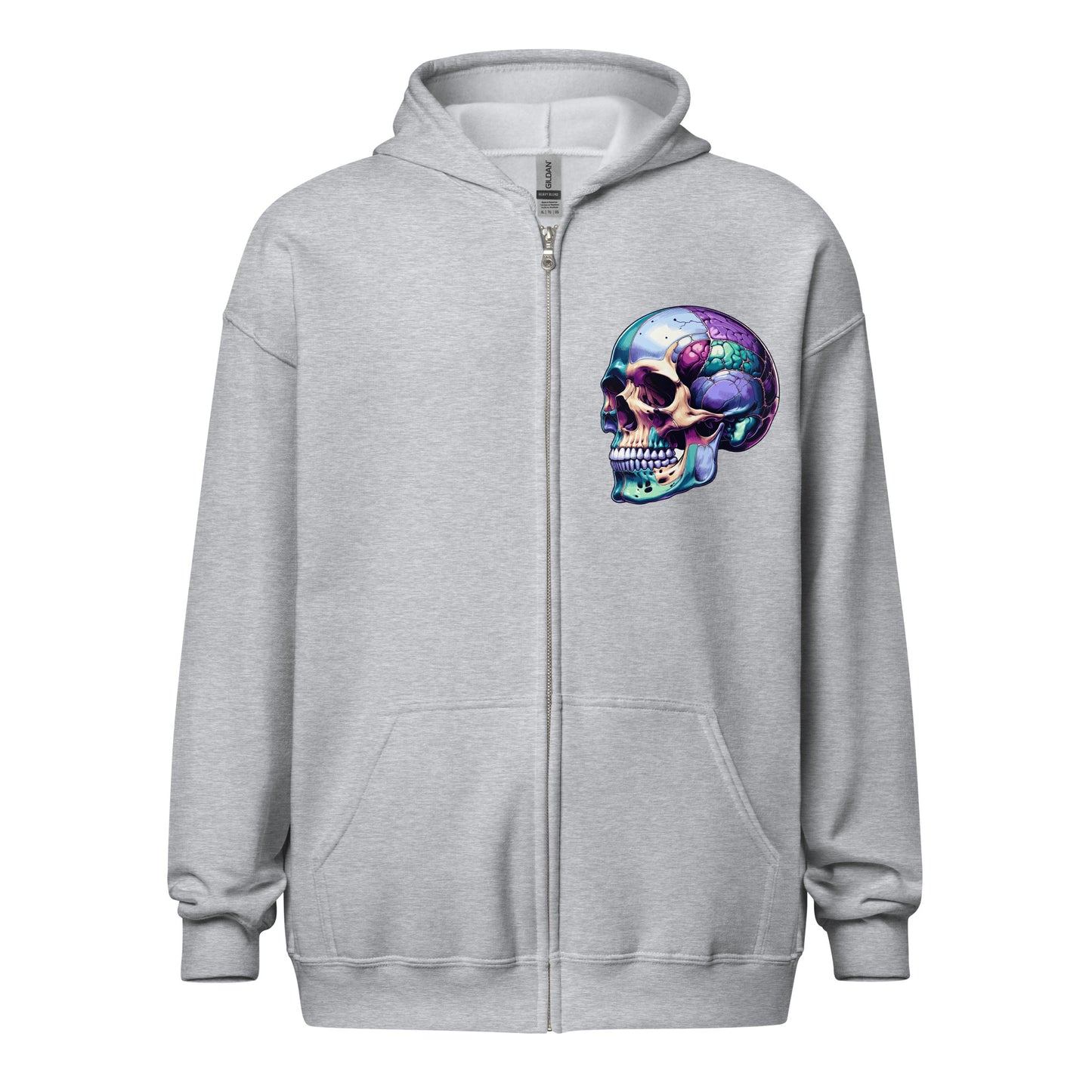 Skullie Unisex Zip Up Hoodie