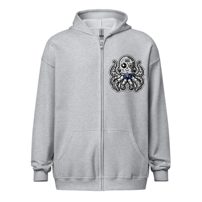 OctoBot Unisex Heavy Zip Up Hoodie