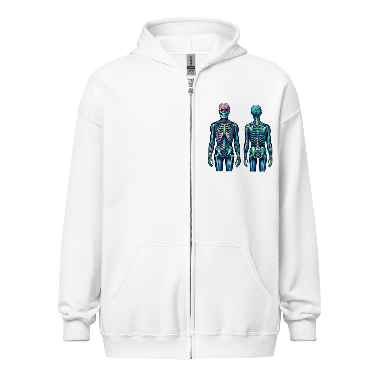 Stretch Unisex Zip Up Hoodie