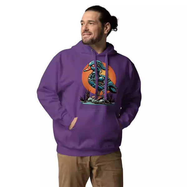 Mable the mechanized mallard premium hoodie - Purple